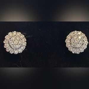 Diamond stud earrings